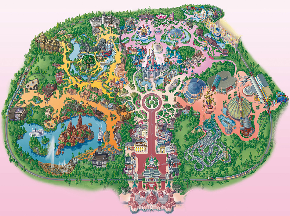 Map Disneyland Park 950