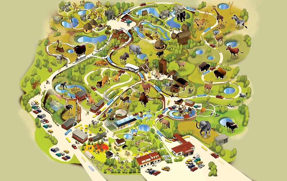 Givskudzoo Map 950X600